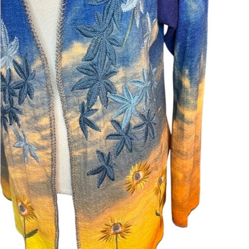 Johnny Was Sunflower sweater ultra RARE NWT - Picture 5 of 12